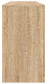 vidaXL Μπουφές με LED Sonoma Δρυς 163 x 37 x 67 εκ.
