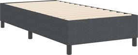vidaXL Κρεβάτι πλατφόρμα Σκούρο Γκρι 80 x 200 cm Υφασμάτινο Κορντουρά