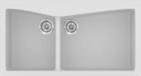 Sanitec Classic 326 (93×51) - Γρανιτένιος νεροχύτης - White