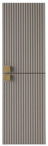 Στήλη Μπάνιου Gariano Plus 162618509 35x35x120cm Grey-Gold Plastic,Chipboard