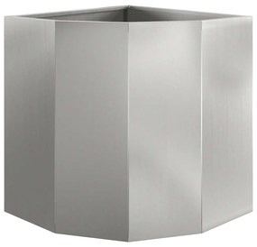 vidaXL Γωνιακό Ροδόδεντρο Ασημί 45 x 45 x 50 εκ Γαλβανισμένος χάλυβας