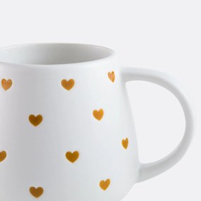 Σετ 2 κούπες με σχέδιο καρδιές, SCACCO