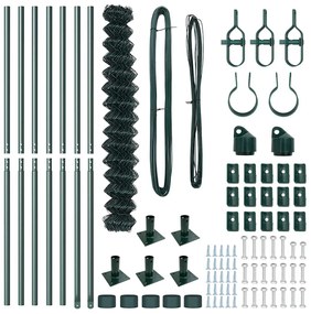 vidaXL Στύλος Περιφράξεων Πράσινο 10 x 1,6 μ (60 x 60 mm δίχτυ)