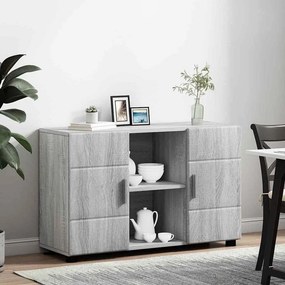 VidaXL Πλαϊνό γραφείο FLORIN 88,5 x 30,5 x 55,5 εκ Γκρι Sonoma