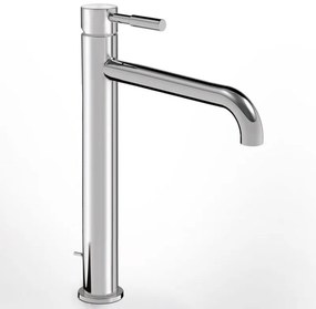 La Torre New Tech Chrome Μπαταρία Νιπτήρος Υψηλή, με Βαλβίδα clic-clac 12507-100