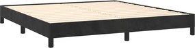 vidaXL Σκελετός Κρεβατιού Χωρίς Στρώμα Μαύρο 180x200 εκ. Βελούδινο