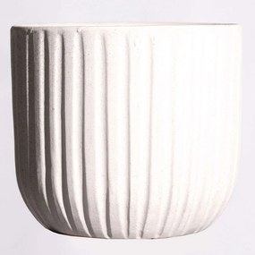 Κασπώ Πήλινο Dante 0770-8 21x21x19cm White Supergreens Clay