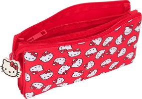 Κασετίνα Hello Kitty Iconic Λευκό Κόκκινο 22 x 12 x 3 cm