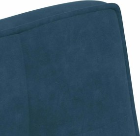 vidaXL Πάγκος Μπλε 110x74x84 εκ. Βελούδινος
