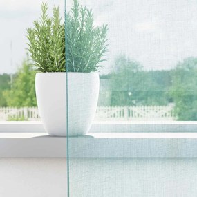 vidaXL Κουρτίνες Voile με τσέπες ράβδου 2 τεμάχια Τιρκουάζ