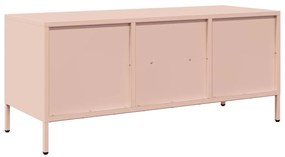 vidaXL Έπιπλο Τηλεόρασης Ροζ 101,5x39x43,5 εκ. Ατσάλι Ψυχρής Έλασης