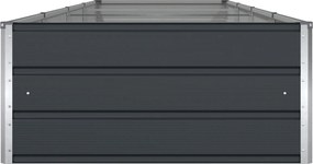 vidaXL Γλάστρα Ανθρακί 385 x 100 x 45 εκ Επικαλυμμένος Χάλυβας