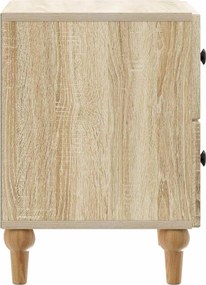 vidaXL Κομοδίνο 2 τμχ. Sonoma Δρυς 43 x 34,5 x 48 εκ
