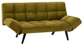 Καναπές-Κρεβάτι Τριθέσιος HM3167.13 182Χ80Χ88Υcm Olive Βελούδο