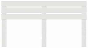 vidaXL Κεφαλάρι με κεφαλάρι Λευκό 200 cm Επεξεργασμένο ξύλο