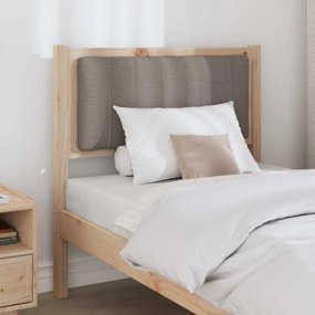 vidaXL Ταπετσαρισμένο κεφαλάρι Καφέ 75 cm Στερεά ξυλεία πεύκου