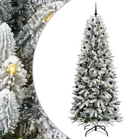 vidaXL Τεχνητό Χριστουγεννιάτικο Δέντρο με 300 LED Λευκό 240 cm