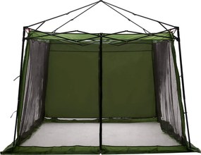 vidaXL Σετ Σκηνών Κατασκήνωσης 2 pcs Πράσινο Ταφτάς και Υφάσματα