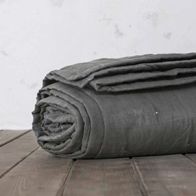 Κουβερλί Λινό King Size (240x260) Nima Linen Γκρι