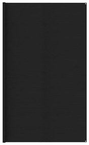 vidaXL Χαλί Σκηνής Μαύρο 400 x 400 εκ. HDPE