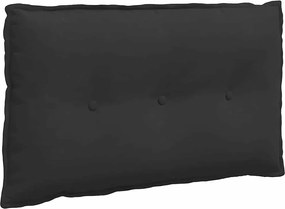 vidaXL Μαξιλάρι Πλάτης Μαύρο 80 x 50 cm Ύφασμα Μικροΐνας