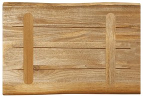 vidaXL Επιφάνεια Τραπεζιού 50x40x2,5 εκ. Live Edge Μασίφ Ξύλο Μάνγκο