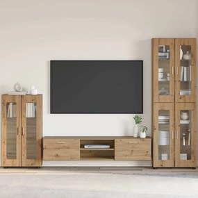 vidaXL Πλαϊνό γραφείο με ράφι FLORIN Artisan Oak 55,5 x 29 x 100 εκ