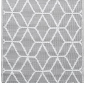 vidaXL Χαλί εξωτερικού χώρου ARAKIL γκρι 120x180 cm PP