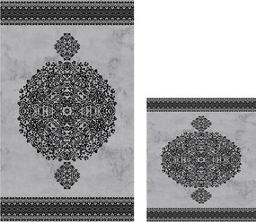 Bathmat Set (2 Pieces) 510602 - Grey Grey