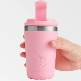 Ποτήρι Θερμός 340ml Chilly's Original's Series Pastel Pink