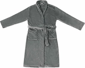 vidaXL Ρόμπα χωρίς Κουκούλα Σκούρο Γκρι l Φανέλα
