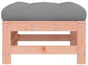 vidaXL Υποπόδιο Κήπου με Μαξιλάρι από Μασίφ Ξύλο Ψευδοτσούγκας