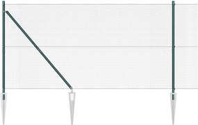 vidaXL Στύλος Περιφράξεων Πράσινο 25 x 1,4 μ. (12 x 12 χλστ. δίχτυ)