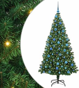 vidaXL Τεχνητό Χριστουγεννιάτικο Δέντρο με 300 LED Πράσινο 180 cm