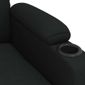 vidaXL Πολυθρόνα Ανακλινόμενη Μαύρη Υφασμάτινη