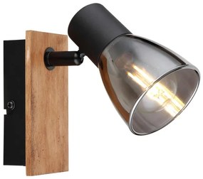 Σποτ Φωτιστικό Τοίχου 1xE14 Μαύρο Claude 46-54307-1W Globo Lighting 46-54307-1W