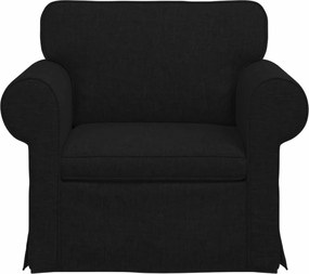 vidaXL Καναπές 60cm Μαύρο Μέταλλο