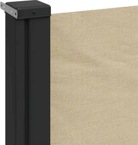 vidaXL Σκίαστρο Πλαϊνό Συρόμενο Μπεζ 160 x 600 εκ.