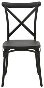 Καρέκλα Crossie pp σε ανθρακί απόχρωση 38x46.5x82εκ 38x46.5x82 εκ.