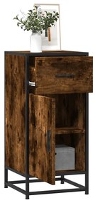 vidaXL Ραφιέρα Καπνιστή Δρυς 35,5x35x76 εκ. Επεξ. Ξύλο + Μέταλλο