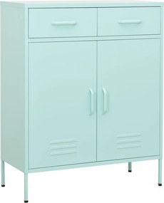 vidaXL Ντουλάπι Αποθήκευσης Χρώμα Μέντα 80 x 35 x 101,5 εκ. από Ατσάλι
