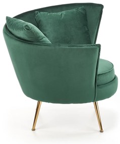 ALMOND leisure chair color: dark green