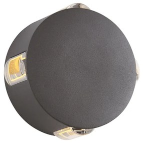 LED HP WALL LUMINAIRE 5W 170LM 15° 230V AC 3.000K DARK GREY CRI80 IP54 30.000HRS ACA LG2621G