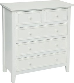 Συρταριέρα 5 Θέσεων (72.5x34.5x81) A-S Charme White 121474B