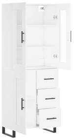 vidaXL Ντουλάπι Λευκό 69,5x34x180 εκ. από Επεξεργασμένο Ξύλο