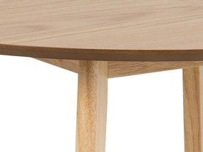 Τραπέζι Oakland 385, Δρυς, 76cm, 20 kg, Ινοσανίδες μέσης πυκνότητας, Φυσικό ξύλο καπλαμά, Ξύλο, Ξύλο: Καουτσούκ | Epipla1.gr