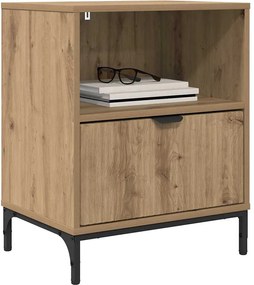 vidaXL Κομοδίνο artisan δρυς 49 x 36 x 61 εκ Επεξεργασμένο ξύλο