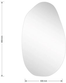 Καθρέπτης Frameless 2 pakoworld 50x1.2x85εκ