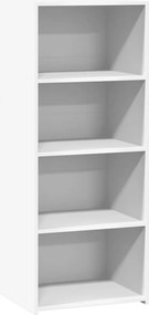 vidaXL Ντουλάπι Λευκό 50x41x124 εκ. από Επεξεργασμένο Ξύλο