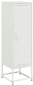 vidaXL Μπουφές Λευκός 36x39x123 εκ. από Ατσάλι